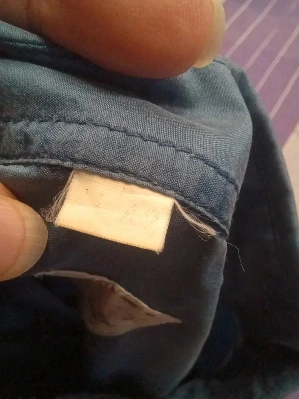 Camisa azul de seda da marca Umberto Rosetti tamanho Xl – photo 8